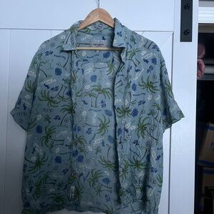 Carhartt WIP Blue and Green Casual Button Down Shirt